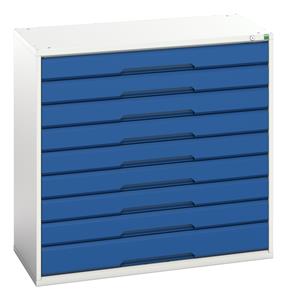 Verso 1050 x 550 x 1000H 9 Drawer Cabinet Bott Verso Drawer Cabinets1050 x 550  Tool Storage for garages and workshops 17/16925257.11 Verso 1050 x 550 x 1000H Drawer Cabt.jpg